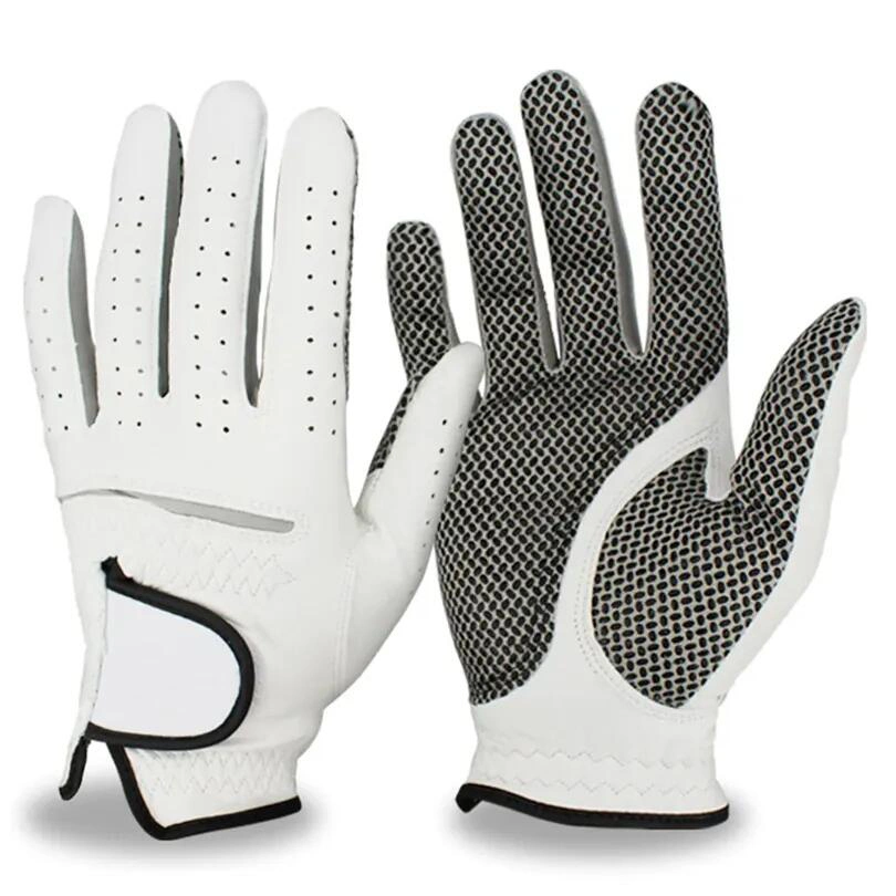 Wholesale Golf Gloves Indonesia 100% AAA Cabretta Leather Custom Logo OEM Soft Full Color Men Left Handed Leather Golf Gloves