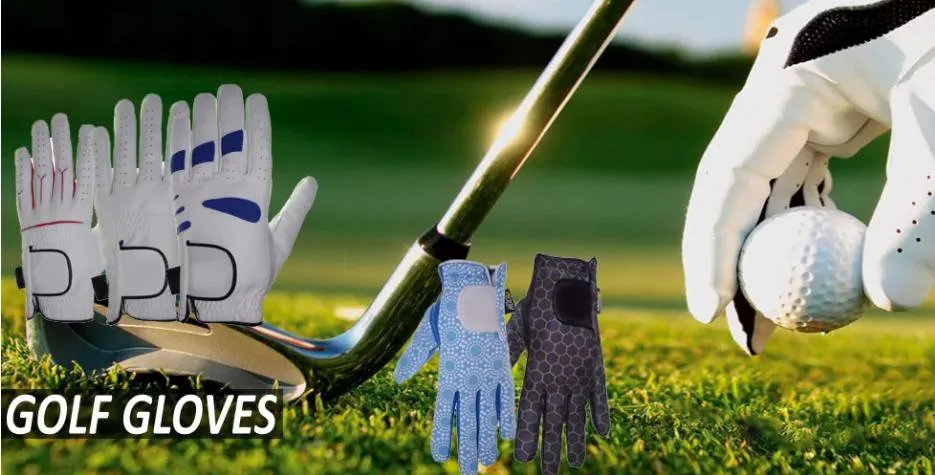 Custom Logo Anti Slip Soft Breathable Sheepskin Leather Detachable Marker Golf Glove