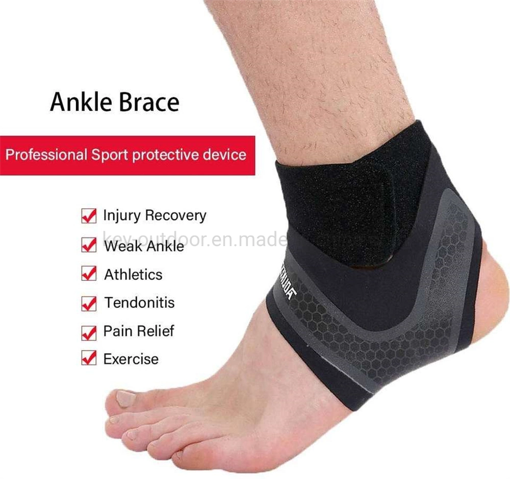 Elastic Ankle Protector Braces Support Compression for Sports Protection Adjustable Bandage Ankle Support Wrap
