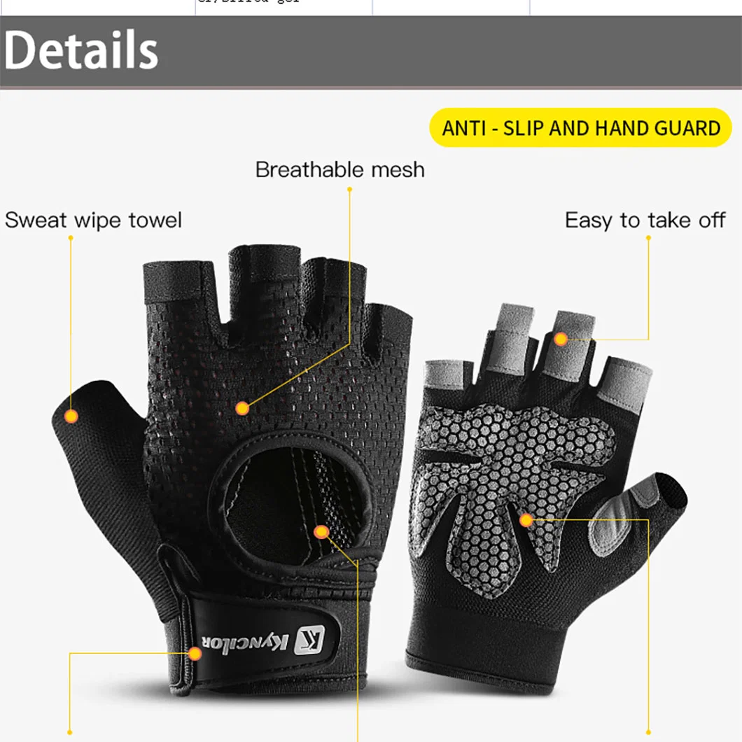 Fitness Sports Training Weightlifting Gloves Half Finger Cycling Riding Gloves