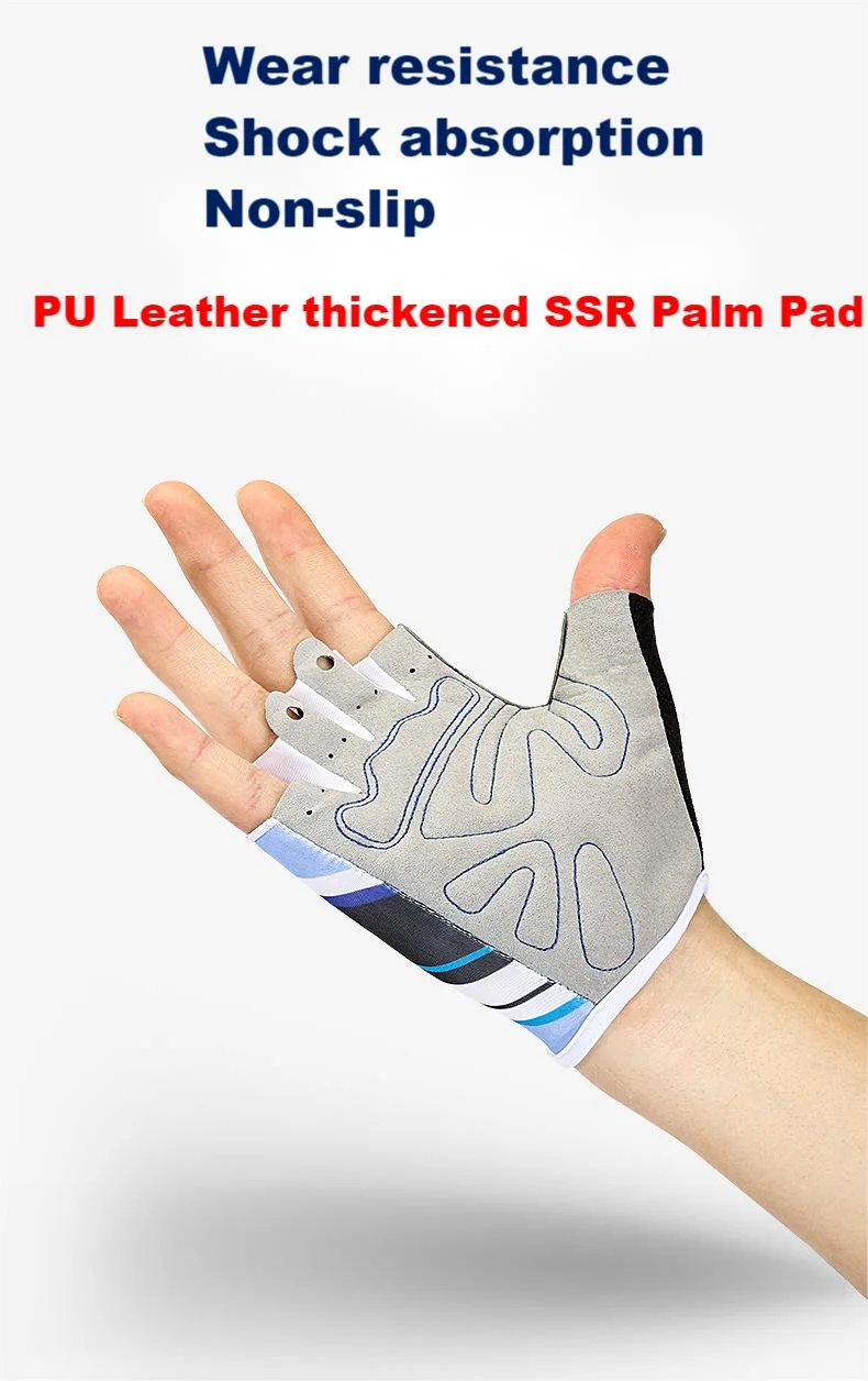 Summer Outdoor Bicycle Half-Finger Sports Fitness Menbreathable Non-Slip Gloves