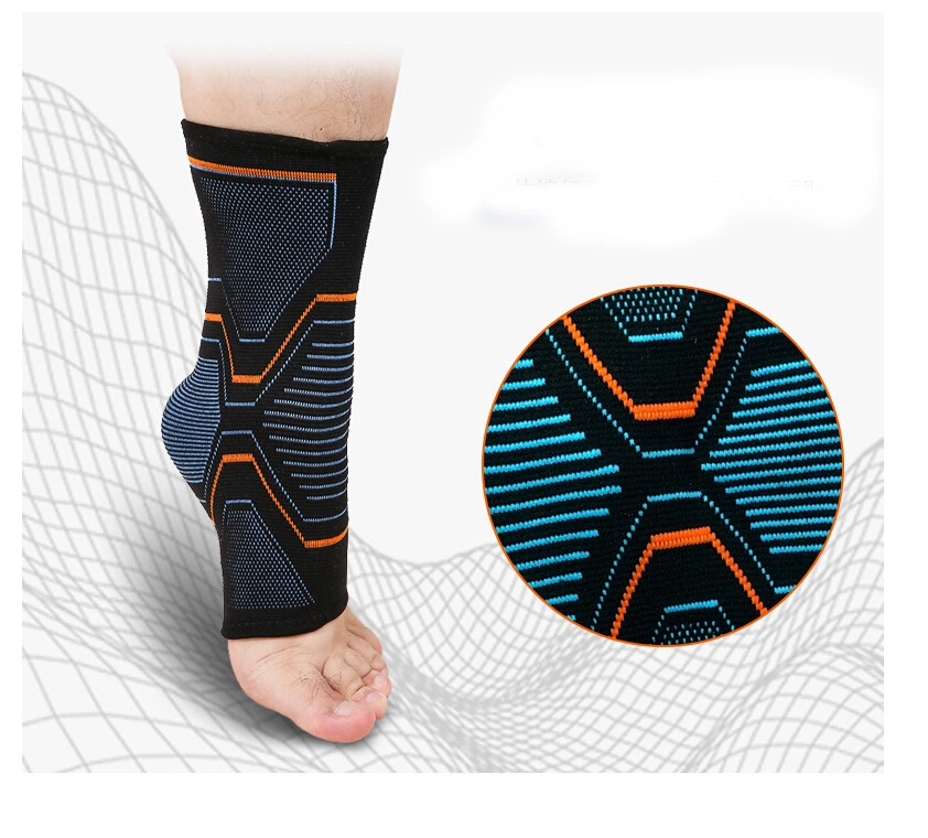 Weaving Breathable Compression Warm Keeping Ankle Support for Outdoor Sports