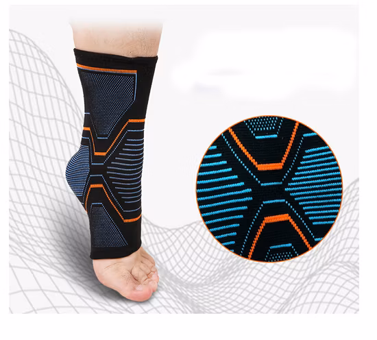Weaving Breathable Compression Warm Keeping Ankle Support for Outdoor Sports