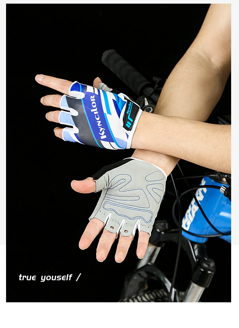 Summer Outdoor Bicycle Half-Finger Sports Fitness Menbreathable Non-Slip Gloves