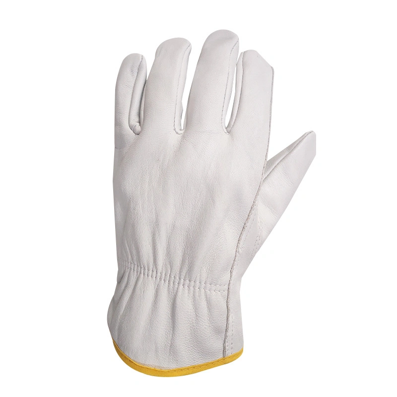 Labour Cheap Protective Safety Cow Leather Gloves for Winter Construction Leather Work Gloves