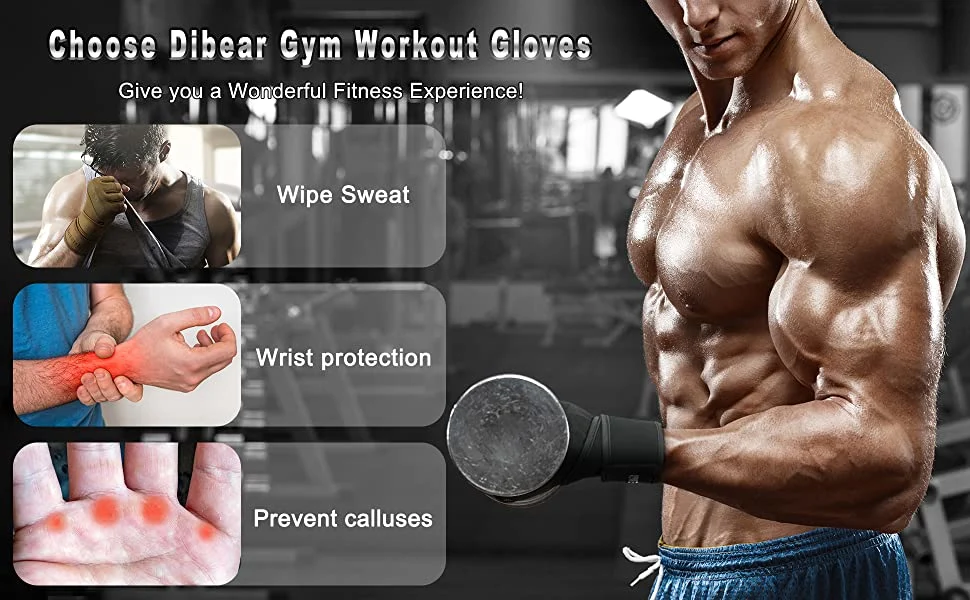 Gym Training Fitness Hanging Pull UPS Ultra Ventilated Full Palm Protection Gym Sports Gloves