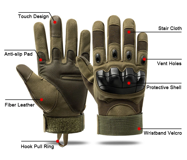 Combat Protect Gloves Full Finger Hunting Sports Racing Riding Tactical Gloves