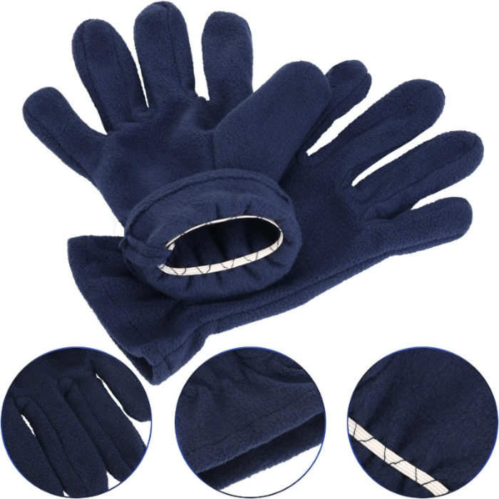 Popular Outdoor Ski Sports Cheap Thermal Warm Polar Fleece Gloves for Cold Winter