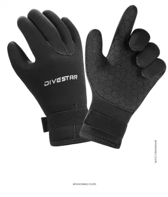 Diving Snorkeling Paddling Neoprene Five Finger Warm Wetsuit Winter Water Gloves