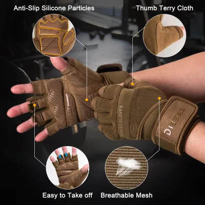 Gym Training Fitness Hanging Pull UPS Ultra Ventilated Full Palm Protection Gym Sports Gloves