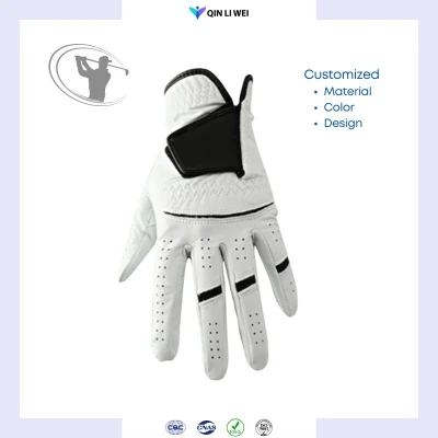 Golf Accessories Full Leather Golf Gloves Right Hand for Ladies