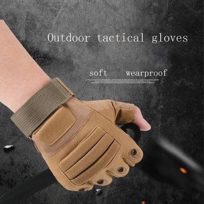 Factory Wholesale Outdoor Hard Knuckle Sports Half Finger Workout Training Tactical Gloves