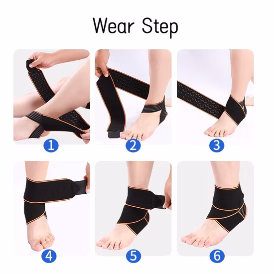 Self Adhesive Ankle Finger Muscles Care Elastic Medicalbandage Gauze Dressing Tape Sports Wrist Support