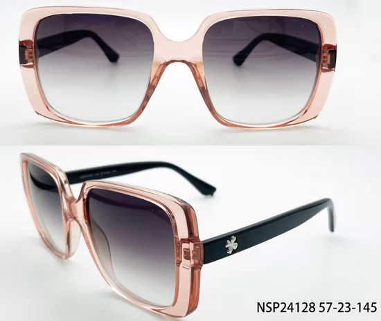 New Style Polarized Lenses Trendy Competitive Crystal Frame UV400 Like Wood Acetate Sunglasses