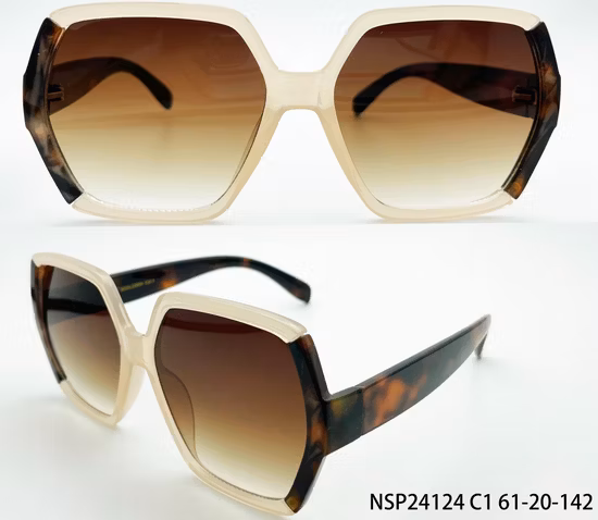 New Style Polarized Lenses Trendy Competitive Crystal Frame UV400 Like Wood Acetate Sunglasses