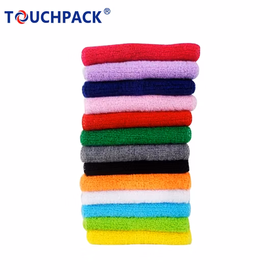 Colorful Sports Wristbands Wrist Sweat Band Custom Logo Embroidery Wrist Support