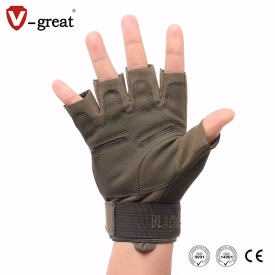 Double Safe Working Shooting Wrist Sport Paintball Safety Training Finger Army Military Tactical Gloves