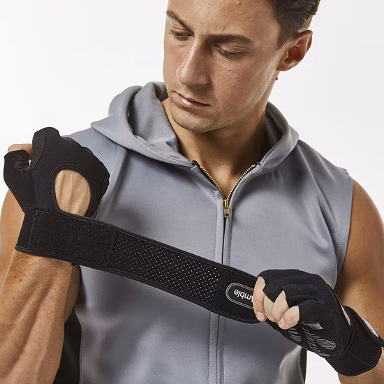Wrist Band Weight Lifting Strap, Wristband Sports Fitness Gym Wrap Bandage Hand Support Wristband Yoga Exercise Gloves Esg16996