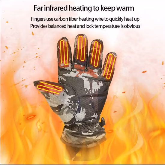 Winter Waterproof Ski Motorcycle Battery Rechargeable Women USB Electric Heated Gloves